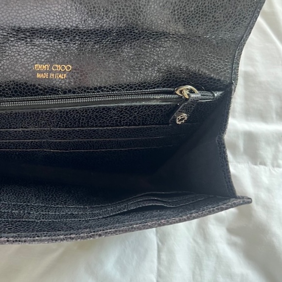 Jimmy Choo Black Ubai Clutch - Picture 13 of 13